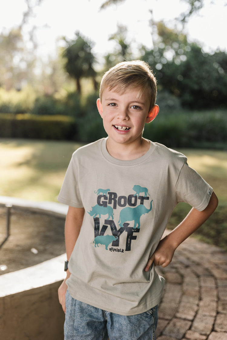 Groot Vyf T-shirt (Kids) - Stone