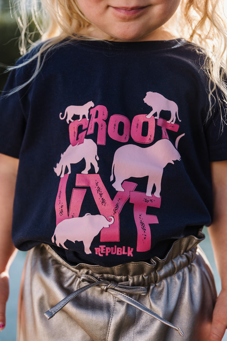 Groot Vyf  T-Hemp - Navy (Kinders)