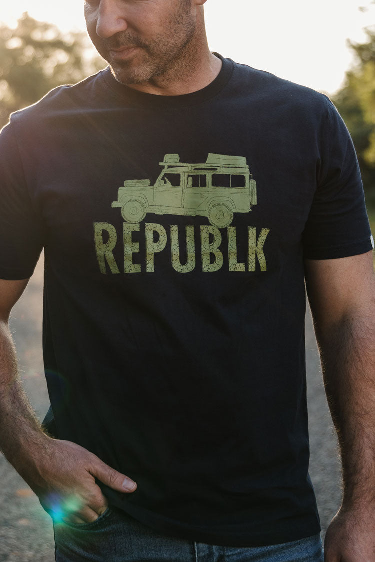 Kingsley Holgate T-shirt - Green Landrover