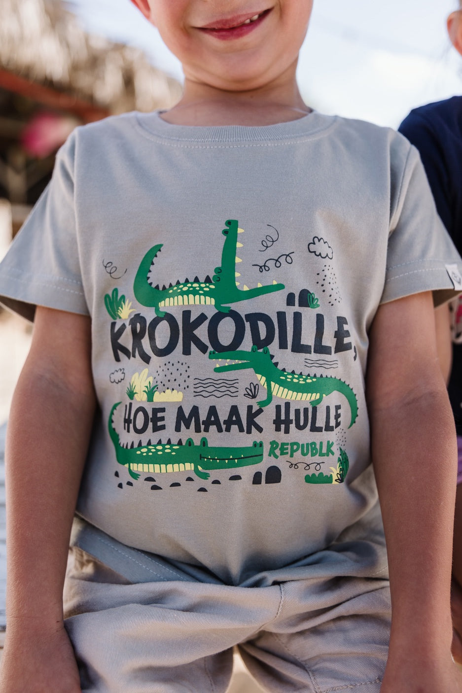 Krokodille hoe maak hulle T-hemp (Kinders)