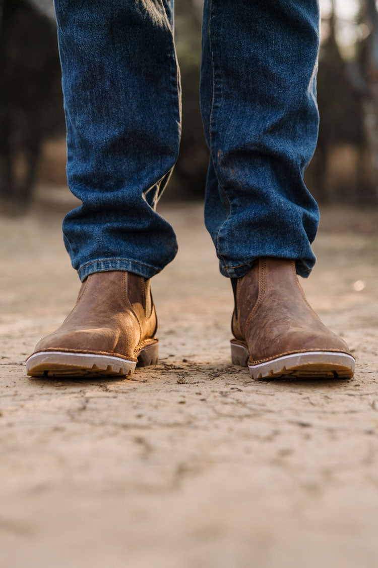 Lion's Head Leather Boots